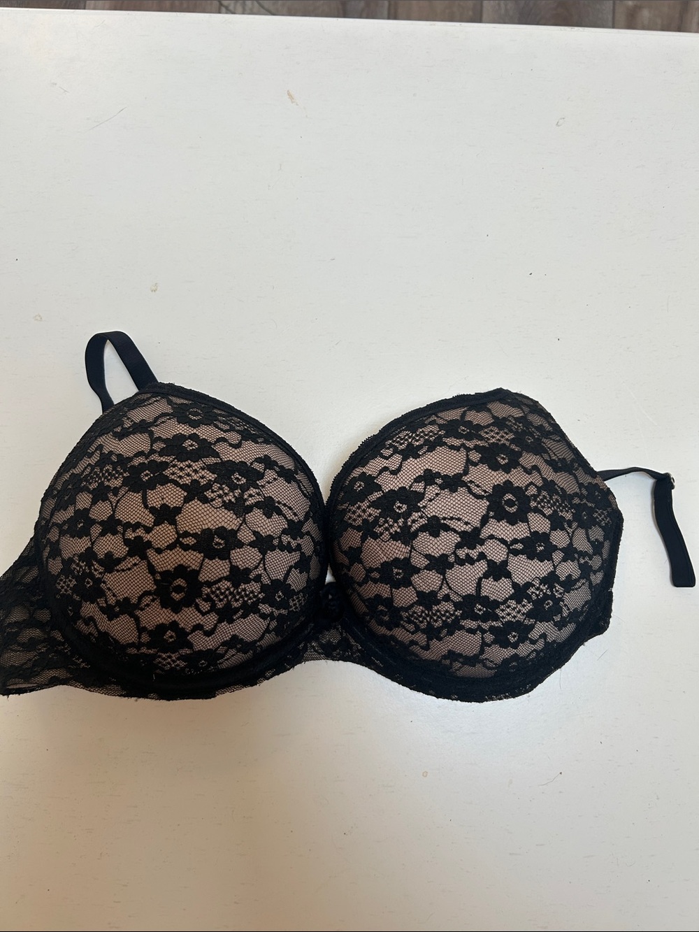 aerie Black Lace Push-Up Bra